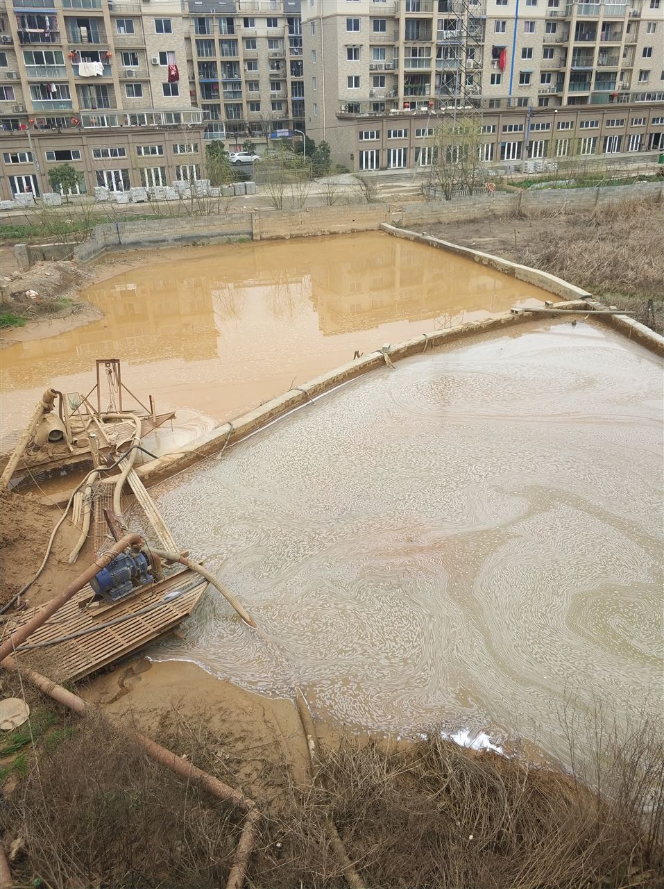青铜峡沉淀池淤泥清理-厂区废水池淤泥清淤